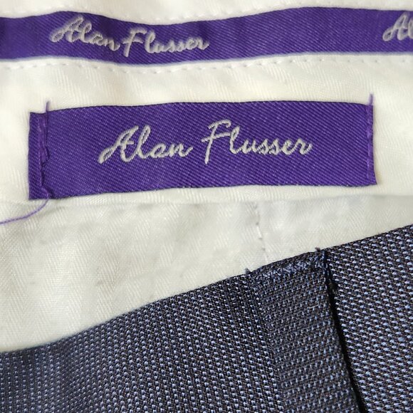 Alan Flusser Men's Pleated Front Pants 38Wx34L - Picture 3 of 10
